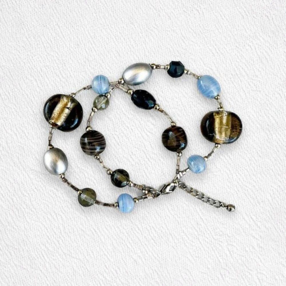 Vintage 90's Premier Designs Art Glass Bracelet